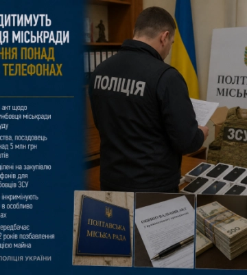 У Полтаві судитимуть експосадовця міськради за розкрадання понад 5 млн грн на телефонах для ЗСУ