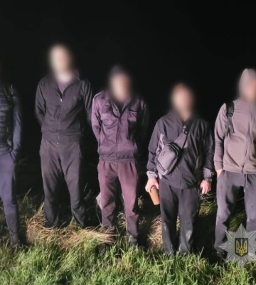 На Одещині п’ятеро чоловіків намагалися перетнути кордон в обхід пунктів пропуску 