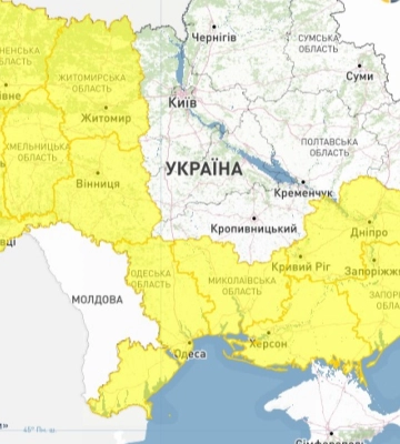 Київ та область накриють грози: синоптики оголосили жовтий рівень небезпеки