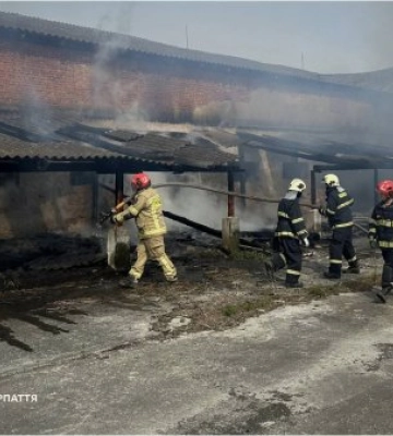 На Ужгородщині вогнеборці не допустили перекидання вогню на житловий будинок