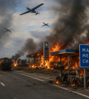 Российские военкоры в панике: после трасс ВСУ взялись за АЗС на пути в Крым через Мелитополь 