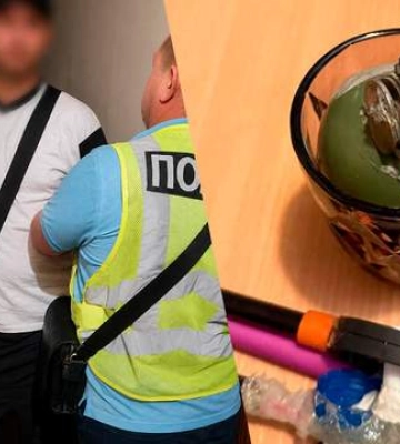 У Києві підозрюваний у справі про нарколабораторії погрожував гранатою під час обшуку
