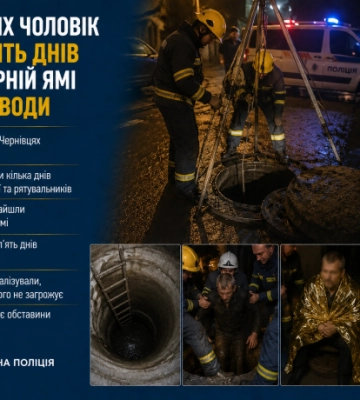 У Чернівцях чоловік провів п’ять днів у колекторній ямі без їжі та води