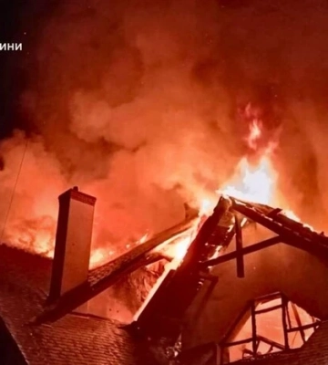 Приблизна мапа руху ракет та дронів цієї ночі