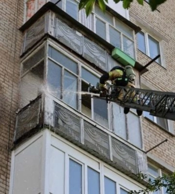 В Мелитополе горела квартире в многоэтажке 