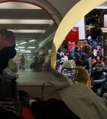 Київ під обстрілами: жителі столиці у мережі скаржаться, що у метро бракувало місця через намети