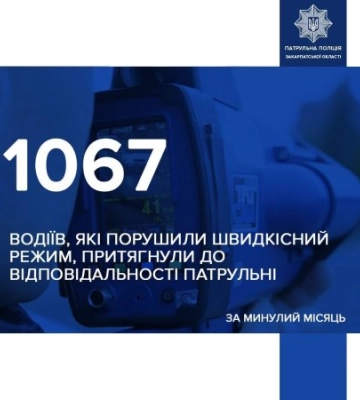 Понад тисячу порушників за місяць: закарпатські патрульні назвали головну проблему на дорогах