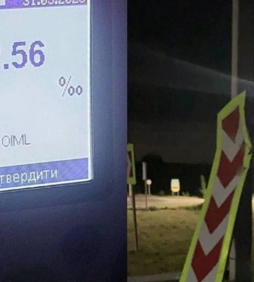Водій із понад 2,5 проміле врізався у дорожній знак на трасі поблизу Рівного