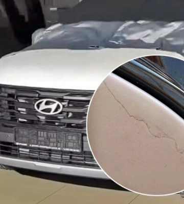 В Днепре владелица Hyundai Tucson заявила, что у нового авто из салона начал облазить лак
