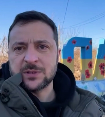 Зеленський зі Слов&#039;янська привітав військових із Днем ЗСУ