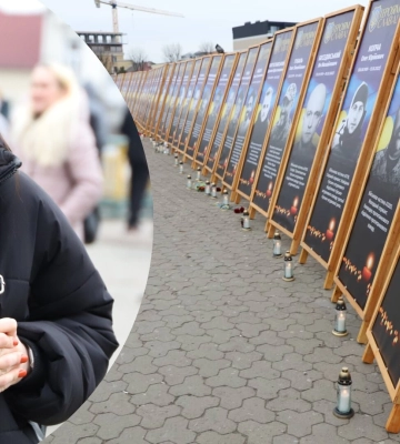 35 портретів загиблих військових розмістили на вуличній інсталяції &quot;Уклонімось пам&#039;яті загиблих Героїв&quot; в Ужгороді