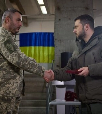 Зеленський нагородив військовослужбовців, які відзначилися під час боїв на Харківщині
