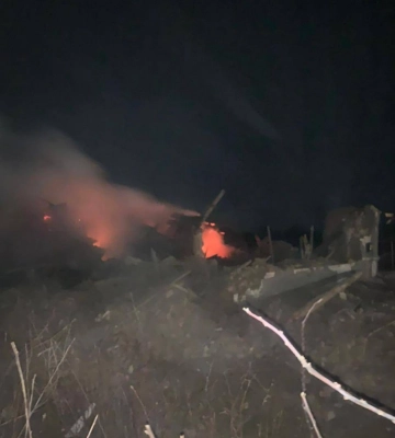 Війська рф вдарили дронами та С-300 по Запорізькій області, є поранені