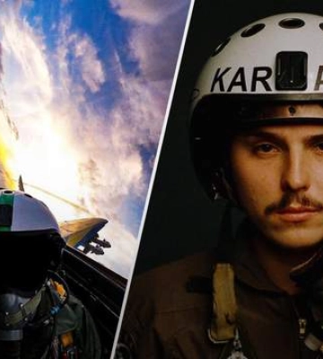 Отведший истребитель от Винницы пилот Karaya показал окровавленное лицо