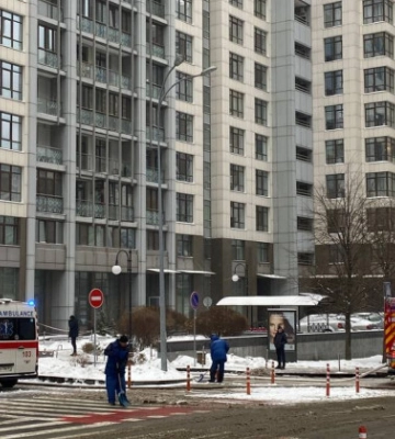 В элитных Новопечерских липках в Киеве вспыхнул масштабный пожар