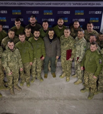 Президент нагородив орденами «За мужність» воїнів волинської бригади