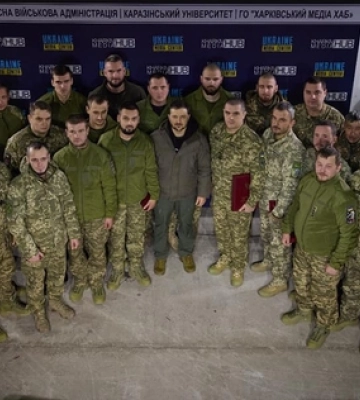 Президент нагородив воїнів «Князівської» бригади, які відзначились в боях на Харківщині