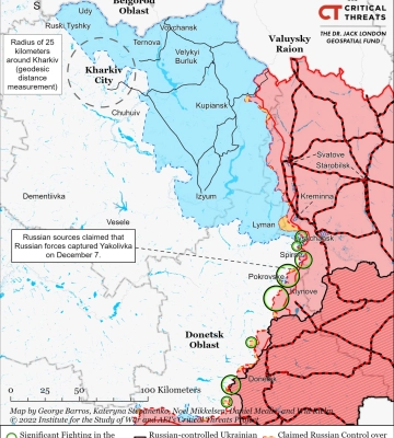 Російські сили збільшують темп контратак на сході від Харкова – ISW