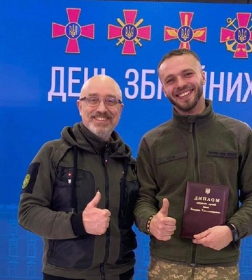 Військовослужбовець 103 бригади ТрО отримав премію Богдана Хмельницького
