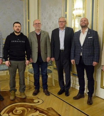 Зеленський зустрівся із трьома міністрами Словаччини