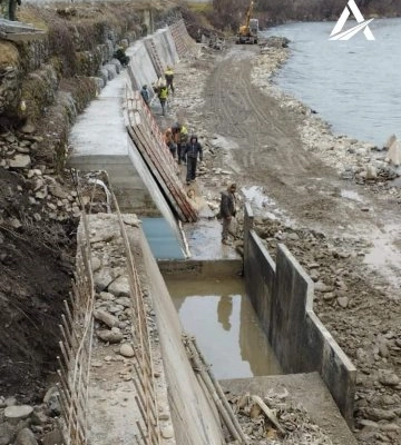 На Закарпатті укріплюють підпірну стінку на дорозі Н-09 Мукачево – Рахів – Івано-Франківськ – Львів