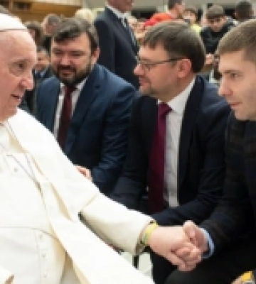 Ковельчанин Олег Самчук зустрівся з Папою Римським у Ватикані
