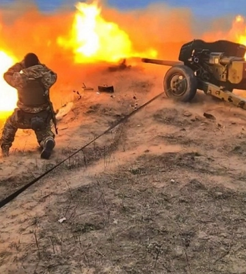Артилеристи дніпровської бригади тероборони готуються нищити окупантів на передовій