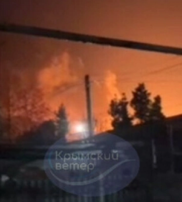 В оккупированном Крыму горела казарма с мобилизованными. ВИДЕО