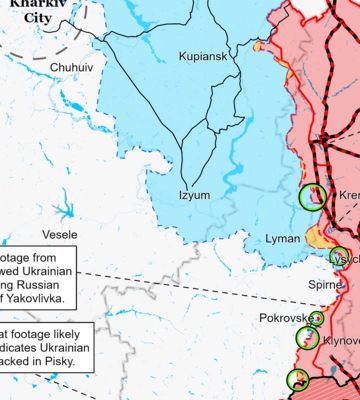Карта бойових дій: ЗСУ наступають біля Сватового, але під Бахмутом – під постійним штурмом