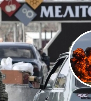 У Мелітополі вночі горіла церква, де базувались окупанти. Відео