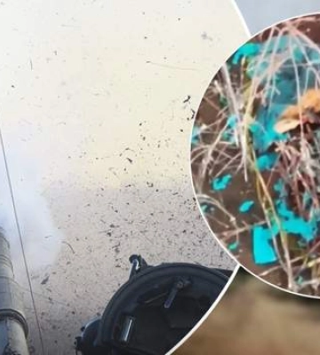 Под Бахмутом ВСУ устроили оккупантам &quot;душ&quot; из гранат: видео успешной операции