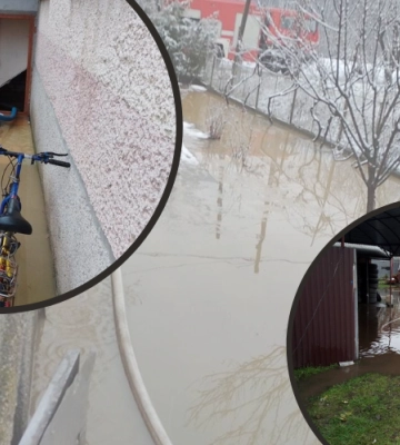 Вода у дворах та навіть у приміщеннях: закарпатські рятувальники борються з підтопленнями (ФОТО)