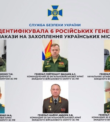 Приказывали захватить Харьковщину. СБУ идентифицировала 6 российских генералов