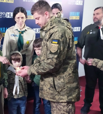 Вогонь миру з Віфлеєму прибув до Харкова