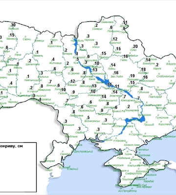 У Сумах випало до 20 см снігу