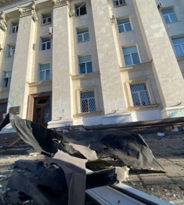 Окупанти обстріляли Херсонську ОВА