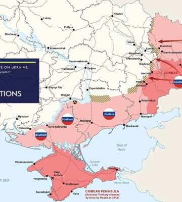 Бои на Донбассе: британская разведка обновила карту войны