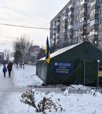 У Кропивницькому цілодобово працюють мобільні поліцейські пункти підтримки та обігріву (ФОТО)