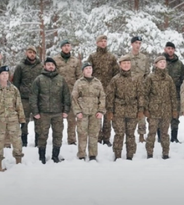 «Щедрик» спели солдаты НАТО