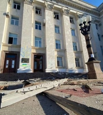 Обстрел Херсона: обесточен весь город