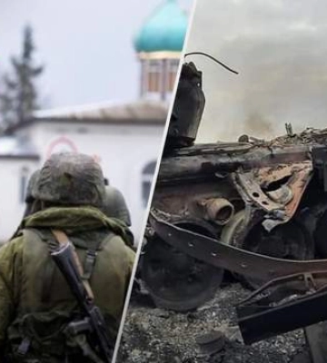 Под Мариуполем вражеский БТР въехал в столб - трое захватчиков погибли