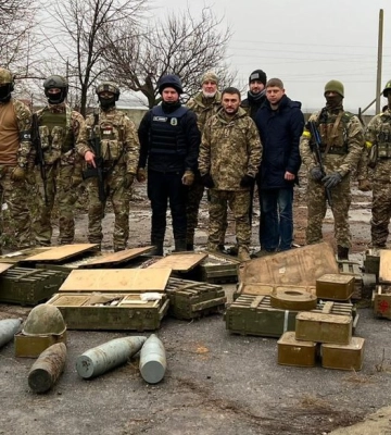 У Снігурівці виявили склад з боєприпасами покинутими окупантами