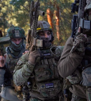 Гвардійці разом з побратимами із ЗСУ проводять спільні навчання на українсько-білоруській ділянці кордону