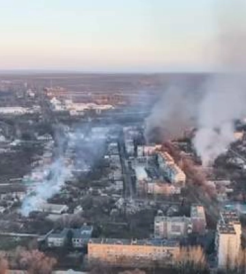 Все уничтожено и бои в окрестностях: в сети показали Бахмут с высоты птичьего полета