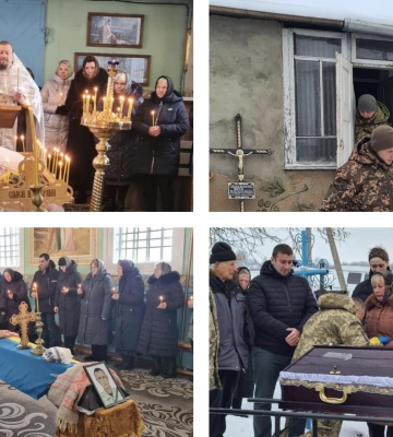 На Рівненщині попрощалися з військовим, який приїхав у відпустку додому