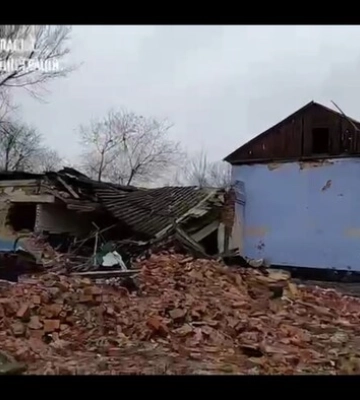 Вид деоккупированного Берислава в Херсонской области