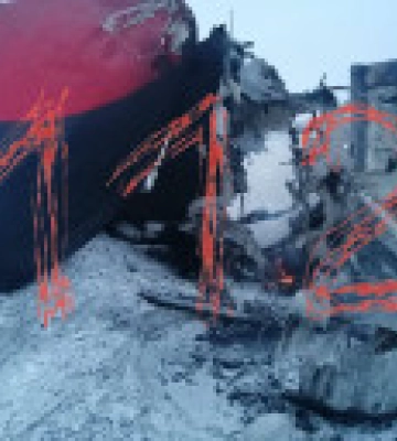 У рф розбився і згорів ще один гелікоптер Мі-8