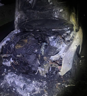 У Рівному вночі горіла Audi A4: Попередньо – підпал (ФОТО)