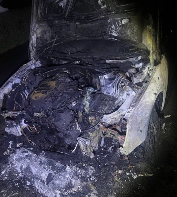 У Рівному вночі горіла Audi A4: Попередньо – підпал (ФОТО)