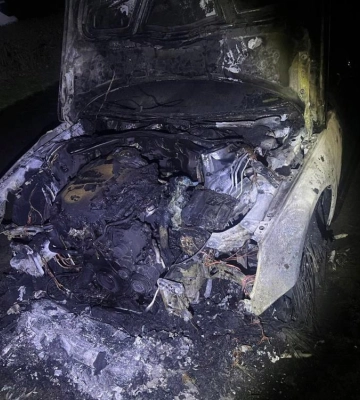 У Рівному вночі горіла Audi A4: Попередньо – підпал (ФОТО)